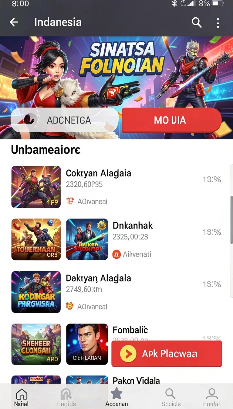 Beragam pilihan permainan menarik dalam aplikasi bulan77 Terbaru: Download APK dan Info Lengkap.