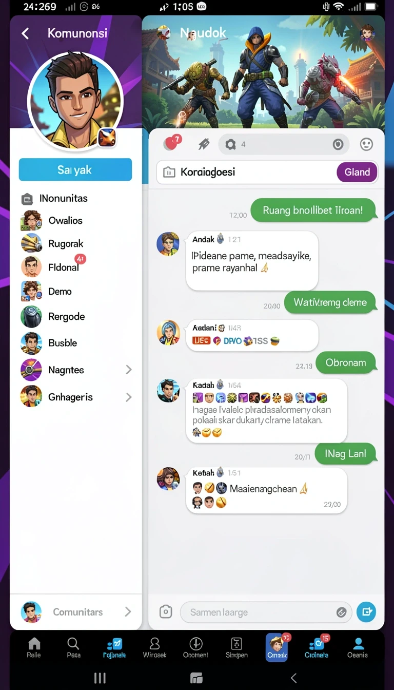 Beragam pilihan permainan menarik dalam aplikasi Download 5rt APK Original untuk Android.